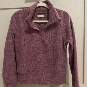 Madewell pull-over sweater. Size small. Color Heathered purple.